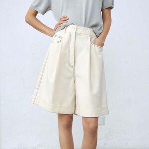 Cordera Pleated Bermuda Shorts